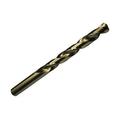 12 Pcs #15 Gold Cobalt Heavy Duty Jobber Length Drill Bit Drill America Flute Length: 2-3/16 ; Overall Length: 3-3/8 ; Shank Type: Round; Number Of Flutes: 2 Cutting Direction: Right Hand