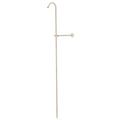 Kingston Brass CCR608 Vintage Shower Riser and Wall Support Brushed Nickel