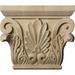 Ekena Millwork 6 1/2 W x 4 3/8 BW x 2 1/2 D x 5 1/2 H Small Chesterfield Capital (Fits Pilasters up to 3 7/8 W x 1 D) Alder