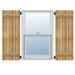 23 W x 75 H TimberCraft Four 5 3/8 Boards Spaced Board-n-Batten Shutters Rough Sawn Western Red Cedar (Per Pair)