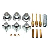 DANCO Bathtub and Shower 3-Handle Remodel/Rebuild Trim Kit for Central Brass Faucets Knob Handle 10L-11H 10L-11C 10L-13D Chrome 39616