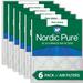 14x20x1 (13_1/2x19_1/2) Pure Green Eco-Friendly AC Furnace Air Filters 6 Pack