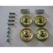 USA Premium Store Garage Door 3 Pulley Set with Hardware - For Doors with Extension Springs
