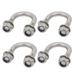 Unique Bargains 4pcs M6 Thread 304 Stainless Steel Round Bend U Bolt for 16mm Pipe Outer Dia