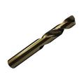 12 Pcs 23/64 Gold Cobalt Heavy Duty Split Point Stub Drill Bit D/Astco23/64 Flute Length: 1-3/4 ; Overall Length: 3-1/16 ; Shank Type: Round; Number Of Flutes: 2 Cutting Direction: Right Hand