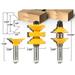Entry Door with Tenon Cutter 3 Pc. Router Bit Set - 1/2 Shank - Yonico 12346