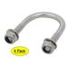 Unique Bargains 4pcs M6 Thread 304 Stainless Steel Round Bend U Bolt for 27mm Pipe Outer Dia