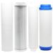 Replacement Filter Kit for Expres Water RO10MXCG RO System - Includes Carbon Block Filter PP Sediment Filter GAC Filter & Inline Filter Cartridge - Denali Pure Brand