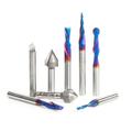 Amana Tool AMS-177-K 8-Pc CNC Router Bit Collection Featuring V-Grooves Point Roundover and Multi-Purpose Spektra Bits 1/4 Shank