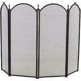 Dagan 1189 4 Fold Arched Screen Black