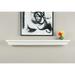 Mantels Direct Colton 60 Floating Wood Fireplace Mantel Shelf - White Paint