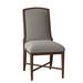 Fairfield Chair Clayton Side Chair Upholstered/Fabric in Gray/Brown | 38 H x 20 W x 27 D in | Wayfair 8821-05_3160 63_Walnut