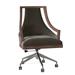 Fairfield Chair Caldwell Task Chair Wood/Upholstered/Metal in Brown | 41 H x 25.5 W x 26.5 D in | Wayfair 5229-1N_9953 35_Espresso