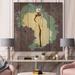 East Urban Home African American Woman In Gorgeous Wedding Dress - Modern Print On Natural Pine in Brown/Green | 15 H x 15 W x 0.78 D in | Wayfair