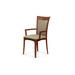 Copeland Furniture Morgan Upholste Solid Wood Arm Chair Fabric in Red | 37.5 H x 21.5 W x 22 D in | Wayfair 8-MOR-32-33-Linen Sesame