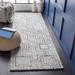Blue/White 30 x 0.47 in Indoor Area Rug - George Oliver Gladies Geometric Handmade Tufted Ivory/Blue Area Rug Polyester | 30 W x 0.47 D in | Wayfair