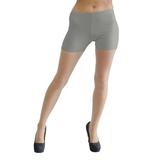 Vivian's Fashions Legging Shorts - Cotton, Misses Size (Grey, L)