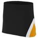 Augusta Ladies Cheer Flex Skirt 9205 Black/Gold/White M