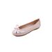 Wazshop Womens Ballet Ballerina Dolly Pumps Ladies Flat Slip On Loafers Leather Shoes Girls Dress Dance Shoes