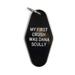 My First Crush Was Dana Scully Motel Style Keychain in Black