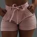 New Fashion Women's Tight Casual Slim-Fit 5-Color 8-Size Belt Washed Cattle Micro-Elastic Shorts