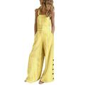 Colisha Women Strap Rompers Jumpsuits Casual Floral Wide Leg Long Pants Jumpsuit Playsuit with Pockets