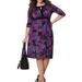 Kiyonna Bewitching Banded Dress Purple