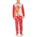 Rudolph s Red Nose Family Sleep 2-Piece Pajama Set Or Footie, Men Red, Size: Small