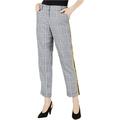 Project 28 Womens Mensware Plaid Casual Trouser Pants