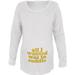 All I Wanted Cuddle Funny White Maternity Soft Long Sleeve T-Shirt - Large