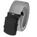 All Sizes Men's Golf Belt in 1.5 Black Slider Belt Buckle with Adjustable Canvas Web Belt Small Gray