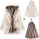 High Quality Women Fashion Winter Warm Hooded Bandage Parka Casual Long Coat