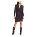 1. STATE Womens Purple Speckle Long Sleeve V Neck Above The Knee Wrap Dress Evening Dress Size 2