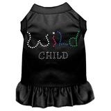 Mirage Pet 57-22 4XBK Rhinestone Wild Child Dress, Black - 4XL 22