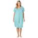 Only Necessities Women's Plus Size Smocked Lounger House Dress or Nightgown