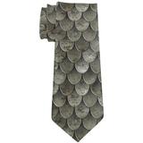 Halloween Steel Scale Armor All Over Neck Tie