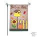 JEC Home Goods Fall is Here Birdhouse 2-Sided 18" x 13" Garden Flag in Brown/Pink | 18 H x 12.5 W in | Wayfair GF32026-0