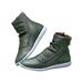 Daeful Womens Cool Street Style Boots Ladies Sports Ankle Boots Casual Comfy Shoes Size Solid Color
