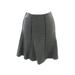 Lauren Ralph Lauren Womens Black Cream Tweed Fit Flare Skirt 6