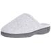 Isotoner Women's Classic Terry Clog Slip on Slipper, Heather Grey, Small/6.5-7 M US