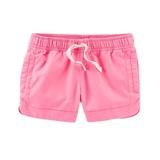 Carter's Baby Girls' Easy Pull-On Twill Shorts