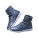 Ladies Zip Up Boots Flat Martin Boots Fashion Retro color style Shoes