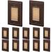 LEONLITE 120V Hardwired LED Step Lights, Dimmable, 3000K Warm White, Oil Rubbed Bronze Aluminium/Metal in Brown/Gray | Wayfair 41684