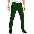 Alta Designer Fashion Mens Slim Fit Skinny Denim Jeans - Green - Size 34