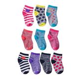 Hanes Girls Ankle Socks 10-Pack, Sizes S-L