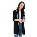 Hazel Tech Women Lapel Casual Solid Color Plus Velvet Jacket Long Sleeve Loose Cardigan Warm Long Fleece Coat