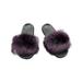 Gomelly Women's Fur Slides Fuzzy Furry Slippers Wear-Resistant