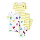 The Children's Place Girls 4-Piece Pajama Set, Sizes 4-16