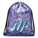 Alritz Mermaid Sequin Drawstring Bags Reversible Sequin Dance Bags Gym Backpacks for Girls