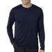 The Hanes Mens Cool DRI with FreshIQ Long Sleeve Performance T-Shirt - NAVY - M